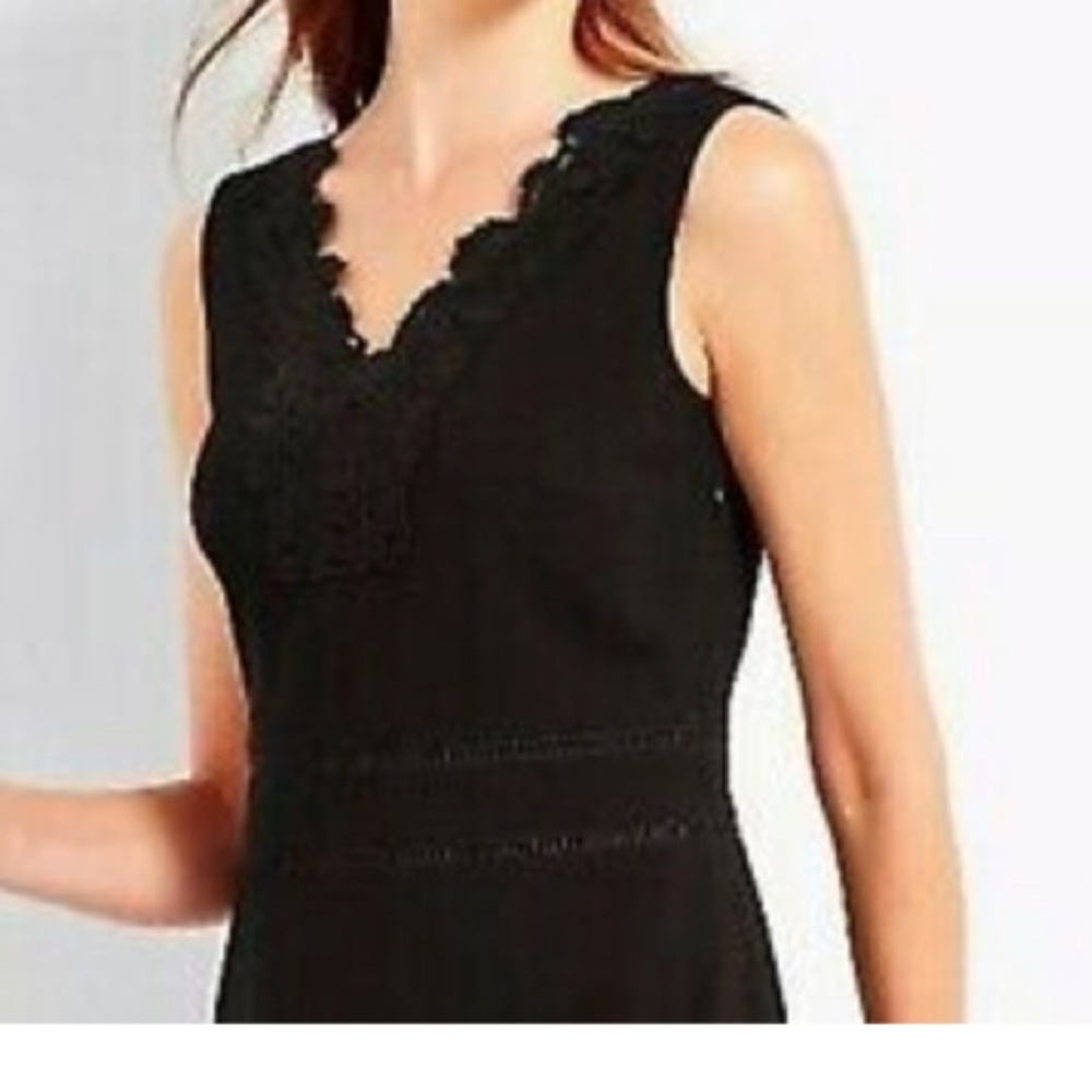 NWT RSVP by Talbots lace-trim Georgette dress